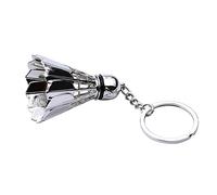 Mcclellanty Creatif Porte-cles de Badminton en Metal en Trois Dimensions Souvenir Porte-cles Pendentif de Tournoi de Badminton Sports Sports Mignon Pendentif
