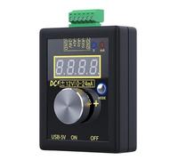 Mcclellanty Générateur de courant pratique avec 3 méthodes d'alimentation électrique Jauge analogique rechargeable 0-12 V 0-24 MA SG-002