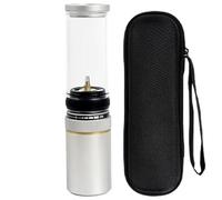 Mcclellanty Lampe à gaz portable à l'épreuve du vent pour camping, lampe à gaz réglable pour extérieur, lumière de bougie pour l'alpinisme, la pêche et le barbecue A
