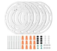Mcclellanty Lot de 4 supports de montage universels améliorés avec vis et écrous pour lumières de plafond et lumières murales