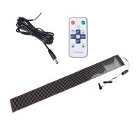 Mcclellanty Panneau de pixels à matrice LED en forme d'oeil pour camion, éclairage doux et pliable, panneau de texte avec défilement de graffiti, pour pare-brise de 59 pouces