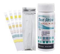 Mcclellanty Papier Test pour Piscine 7 en 1 Papier Test PH Papier Test Chlore Résiduel 1 Bouteille de 50