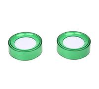Mcclellanty Plastique Vert 7cm Dia Eponge Doigt mouille Argent Caissier 2 Pcs