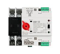Mcclellanty Rail Din Monophasé ATS 220V PC Commutateur de Transfert Automatique Double Puissance 2P 100A Commutateur de Transfert de Puissance Domestique 50/60Hz
