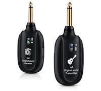 Mcclellanty Système sans fil de guitare A8, récepteur émetteur audio UHF rechargeable pour guitare, basse, violon, clavier