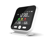 Mcclellanty Tuya WiFi Moniteur de qualité de l'air CO2 Testeur de dioxyde de carbone Détecteur de mesure de température d'humidité NDIR Testeur infrarouge