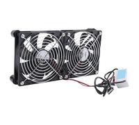 Mcclellanty Ventilateur de refroidissement USB 5 V, puissante puissance éolienne, ventilateur de refroidissement de 120 mm pour routeur, refroidisseur de PC, TV Box avec couvercle, 2 ventilateurs