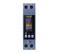 Mcclellanty Voltmètre CA, ampèremètre, wattmètre, compteur d'énergie avec montage sur rail DIN, compteur de puissance AC 100-290 V KWh, détecteur avec écran numérique LED
