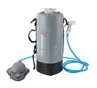 MccoMMon Douche de camp portable à pression 12 l, kit de douche mobile avec pommeau de douche, douche de jardin avec pompe, pour randonnée, extérieur, escalade