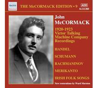 Mccormack, J. - Mccormack Edition/Vol.9-Enregistrements Victor Talking Machine Company 1920-1923 [Import]