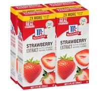 McCormick Extrait de fraise avec d'autres arômes naturels, 59 ml (lot de 4)