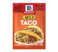 McCormick Mélange d'assaisonnement pour tacos, doux, sans MSG ajouté, sans colorants ni arômes artificiels, pour tacos, nachos, fajitas et plus encore, 28,3 g