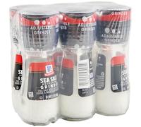 McCormick Moulin à sel de mer 60 ml (6 pièces) - un lot de 6 bouteilles en verre de 60 ml de sel de mer méditerranéen, idéal pour une utilisation sur la table