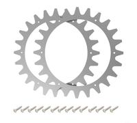 McCulloch Lot de 4 pointes de traction en acier pour tondeuse robot Rob R600 R800 R1000 Argenté