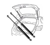 MCDA 2 Pièces Vérin Hayon de Coffre pour Jeep Grand Cherokee WJ 1999-2004(OEM:55136965AA)-37cm, Ressorts à Gaz Hayon Verins de Coffre Voiture Hayon Amortisseur Tige Support
