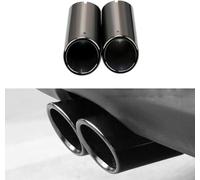 MCDA Cache Embout Silencieux Voiture pour Audi Q3 2013-2015, Embou Echappement Voiture Pare-Chocs Arrière Embouts D'échappement,Black