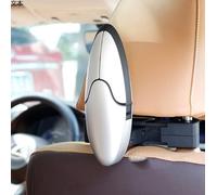 MCDA Porte Manteaux Voiture pour BMW 2er Active Tourer U06 2022 2023 2024 2025, Porte vêtements Universel Pliable Dossier de Siège Crochets Support Appui-tête,Silver