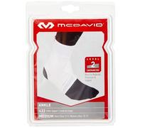 Protège tibias McDavid Chevillère mesh avec bande strap-blanc-M