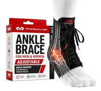 McDavid Support de cheville Ankle Brace – avec lacet et bandes – Noir XL