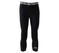 McDavid Collant de Compression, Longueur ¾ avec genouillère. pour Basket-Ball et Autres Sports, pour Homme et Femme. Legging de Base (Noir, M)
