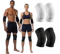 McDavid Protection Polyvalente Hex – Genou/Coude/Tibia – Noir – Taille L