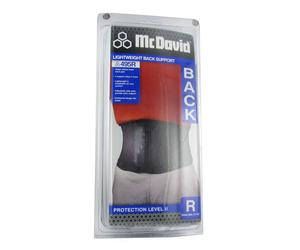 McDavid Lightweight Back Support Noir Taille M Bandage(S) 1 pc(s)