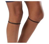 McDavid Lot de 2 bandes rotuliennes en silicone - Soutien léger du genou en cas d'irritation des tendons et du genou du coureur - Antidérapantes et douces pour la peau - Noir