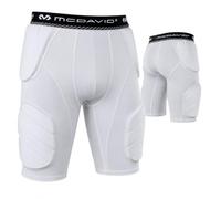 McDavid Rival Integrated 5-Pad Girdle, Durable & Breathable Padded Support with Hard Shell Thigh Guards, Great for Football & Lacrosse (Youth)