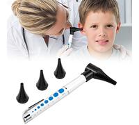 MCDD Otoscope LED, Prpfessional Portable Mini Visual Ear Inspection Tool avec 3pcs Têtes Remplaçables pour la Maison Professionnel Enfants Adultes (Sans Batterie)
