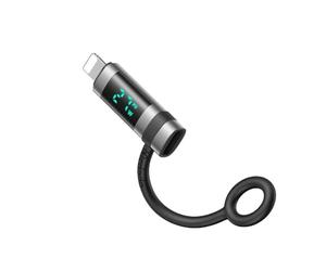 mcdodo Adaptateur USB C vers Lightning 36 W avec écran LED pour iPhone - Charge rapide avec corde anti-perte - Pour iPhone 14, 13, 12, 11 Pro Max, pas pour OTG/Audio