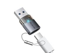 mcdodo Adaptateur USB-C vers USB-A avec cordon OTG compatible avec iPhone 16/15/14/13/12 Plus, Apple Watch, AirPods, Switch, Galaxy S25