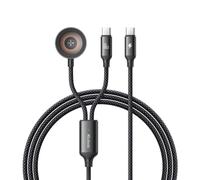 Mcdodo Câble de charge magnétique rapide pour Apple Watch iWatch et iPhone - Station de charge magnétique rapide pour iWatch séries iWatch, iPhone, Galaxy, Android (USB C + câble de charge Apple