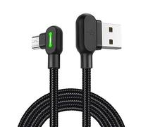 mcdodo Câble micro USB à angle droit à angle droit 2 A Chargeur rapide Android Câble de charge compatible avec Galaxy S6/S7/S4/S3 Huawei (3 m)