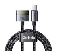 mcdodo Câble USB C vers Mag Safe 3 2 m - 140 W - Câble de charge magnétique pour 2024 MacBook Pro 14"/16" M4 2025 MacBook Air 13"/15" M4, charge rapide (USB C vers MagSafe 3-Noir)