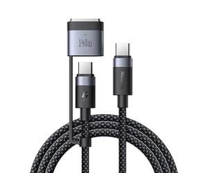 McDodo Câble USB C vers Magsafe 3 Max Power PD 140W/240W avec Lumière LED - Compatible avec MacBook Air Pro 2, Mac, iPhone 15, Galaxy