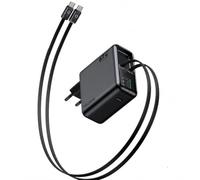 Mcdodo Chargeur USB C 67 W avec affichage numérique et 2 câbles USB-C rétractables, chargeur rapide GaN pour charger 3 appareils pour MacBook Air/Pro, iPhone 17/16/15, Galaxy, iPad et autres appareils