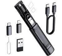 Mcdodo Lot D'adaptateurs Usb-C 60 W Multi Vers Lightning Coffret De Rangement 6 En 1 Avec Usb-A/Micro-Usb/Lightning/Tf Et Emplacement Pour Carte Sim Pour Cartes De Câble De Voyage Boîte