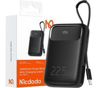 Mcdodo Powerbank 10000Mah Avec Écran 3X Usb Usb-C 22.5W + Câble Usb-C