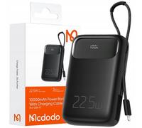 Mcdodo Powerbank 10000Mah Avec Écran Usb Usb-C 22.5W + Câble Lightning