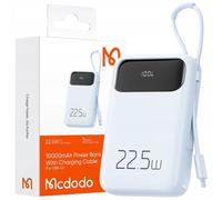 Mcdodo Powerbank 10000Mah Avec Écran Usb Usb-C 22.5W + Lightning Cable