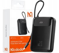 Mcdodo Powerbank 20000Mah Avec Écran Usb Usb-C 22.5W + Lightning Cable