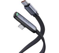 mcdodo USB C USB C Câble de Charge 1,2M PD 3.0 PPS Câble USB-C 90 degrés 5A/20V compatible avec iPhone 15 Pro Max, M2 MacBook Pro/Air iPad Pro 2021 iPad Air 5 Galaxy