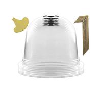MCDSAJ Lot de 6 Housses de Protection pour Plantes Réutilisées, 10 Pouces, Cloches Transparentes pour Cloche de Jardin, Mini Serre avec étiquettes de Plantes, Cloche en Plastique pour