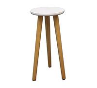 MCDSAJ Petite table d'appoint ronde en bois - Support pour plantes d'intérieur, porte-jardinière pour pots de fleurs, décoration d'intérieur moderne