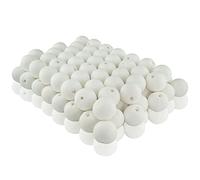 MCE-Commerce A0010302 Lot de 100 boules de coton 30 mm en cellulose Blanc 3 cm