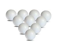 MCE-Commerce Lot de 10 Boules en polystyrène de 5 cm de diamètre, Lisses et durables, pour travaux manuels, modélisme, projets créatifs, Blanc, Ø 5 cm-10 Stück, Set Pièces