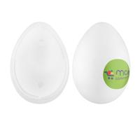 MCE-Commerce A333001-1 Œuf en polystyrène 30 cm, 2 pièces, pour bricolage et décoration de Pâques, blanc
