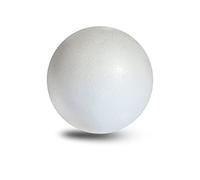 MCE-Commerce Boule Ø 15 cm en polystyrène Lisse et Durable, 1 pièce pour travaux manuels, modélisme, projets créatifs, Blanc