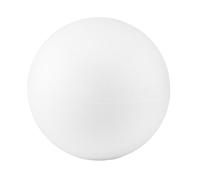 MCE-Commerce Boule Ø 15 cm en polystyrène lisse et durable, 1 pièce blanche pour travaux manuels, modélisme et projets créatifs