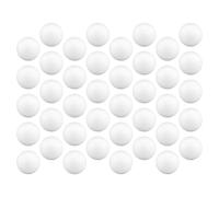 MCE-Commerce Lot de 40 boules en polystyrène de 5 cm de diamètre, lisses et durables, pour bricolage, modélisme, projets créatifs, blanc (5 cm, 40 pièces)